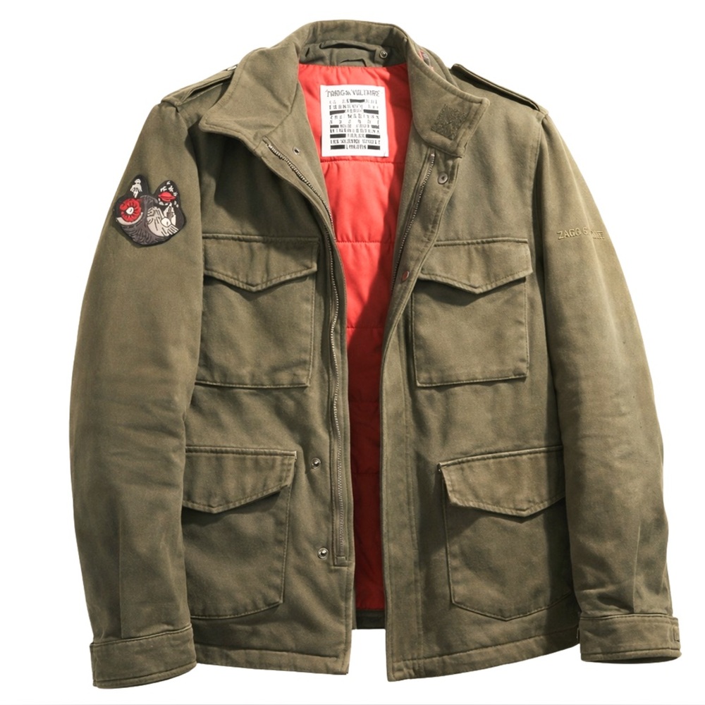 Zadig & Voltaire “Keaton” Insulated Military Field Jacket – Size L – Retail $400 - Picture 2 of 11